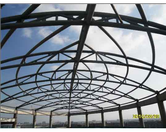 葫芦岛中煤朔州宾馆管桁架工程